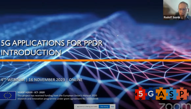 Webinar “5G Applications for PPDR”